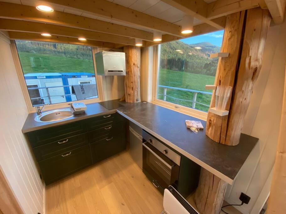 Appartement Minihus Med Drommeutsikt Til Sunnmorsalpene à Aure  Extérieur photo